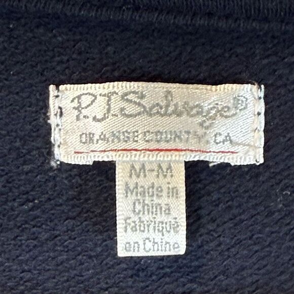 P.J. Salvage Sherpa Trim Zip-Up Hoodie Sweatshirt Women's Medium - Picture 5 of 10